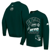 New York Jets Pro Standard Turn It Up Drop Shoulder Pullover Sweatshirt | NFL US
