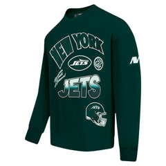 New York Jets Pro Standard Turn It Up Drop Shoulder Pullover Sweatshirt | NFL US