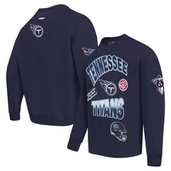 Tennessee Titans Pro Standard Turn It Up Drop Shoulder Pullover Sweatshirt | NFL On sale