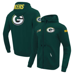 Green Bay Packers Pro Standard Split Logo Double Knit Full-Zip Hoodie | NFL On sale