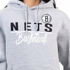 Heather Gray Brooklyn Nets G-III 4Her by Carl Banks Women's Graphics Fleece Pullover Hoodie | NBA