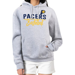 Heather Gray Indiana Pacers G-III 4Her by Carl Banks Women's Graphics Fleece Pullover Hoodie | NBA
