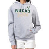 Heather Gray Milwaukee Bucks G-III 4Her by Carl Banks Women's Graphics Fleece Pullover Hoodie | NBA