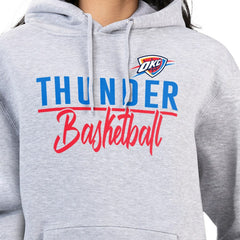 Heather Gray Oklahoma City Thunder G-III 4Her by Carl Banks Women's Graphics Fleece Pullover Hoodie | NBA