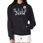 Black Brooklyn Nets G-III 4Her by Carl Banks Women's Graphics Fleece Pullover Hoodie | NBA