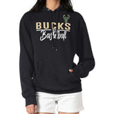 Black Milwaukee Bucks G-III 4Her by Carl Banks Women's Graphics Fleece Pullover Hoodie | NBA