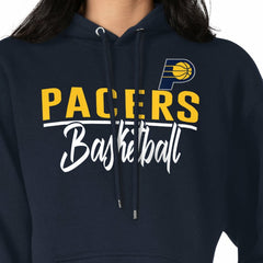 Navy Indiana Pacers G-III 4Her by Carl Banks Women's Graphics Fleece Pullover Hoodie | NBA