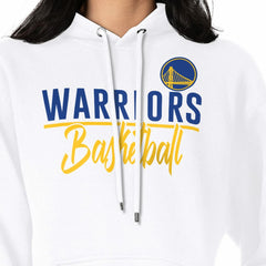 White Golden State Warriors G-III 4Her by Carl Banks Women's Graphics Fleece Pullover Hoodie sale | NBA