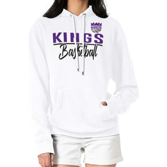 White Sacramento Kings G-III 4Her by Carl Banks Women's Graphics Fleece Pullover Hoodie | NBA