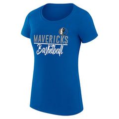 Blue Dallas Mavericks G-III 4Her by Carl Banks Women's Super-Slim Fit Lightweight Team Sport V-Neck T-Shirt sale | NBA