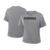 Las Vegas Raiders Women's Swing Pass Tri-Blend Boxy T-Shirt | NFL Near me