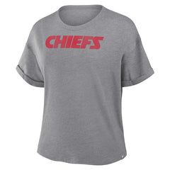 Kansas City Chiefs Women's Swing Pass Tri-Blend Boxy T-Shirt | NFL Discount