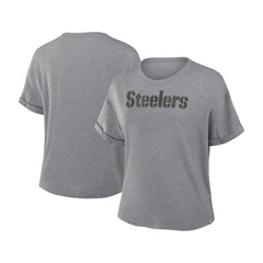Pittsburgh Steelers Women's Swing Pass Tri-Blend Boxy T-Shirt | NFL Near me