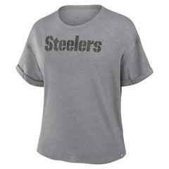 Pittsburgh Steelers Women's Swing Pass Tri-Blend Boxy T-Shirt | NFL Near me