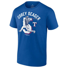 Corey Seager Texas Rangers Player Swing T-Shirt - MLB T-shirts