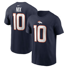 Denver Broncos Bo Nix Player Name & Number T-Shirt | NFL Outlet