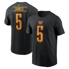 Washington Commanders Jayden Daniels Player Name & Number T-Shirt | NFL Sale
