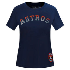 Houston Astros Pro Standard Women's Rhinestone Slim Fit T-Shirt - MLB T-shirts