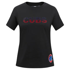 Chicago Cubs Pro Standard Women's Rhinestone Slim Fit T-Shirt - MLB T-shirts