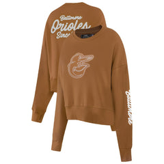 Baltimore Orioles Pro Standard Women's Paint The City Pullover Cropped Sweatshirt - MLB Pullover