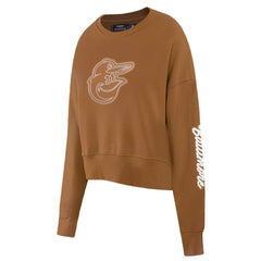 Baltimore Orioles Pro Standard Women's Paint The City Pullover Cropped Sweatshirt - MLB Pullover