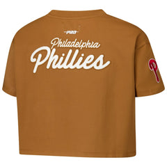 Philadelphia Phillies Pro Standard Women's Paint The City Cropped Boxy T-Shirt - MLB T-shirts