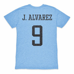 Julián Álvarez Argentina National Team 1863FC Player Retro Tri-Blend T-Shirt