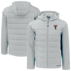 Atlanta Falcons Cutter & Buck Evoke Hybrid Eco Softshell Recycled Full-Zip Hoodie Jacket | NFL Online