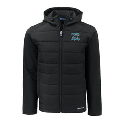Carolina Panthers Cutter & Buck Evoke Hybrid Eco Softshell Recycled Full-Zip Hoodie Jacket | NFL Online