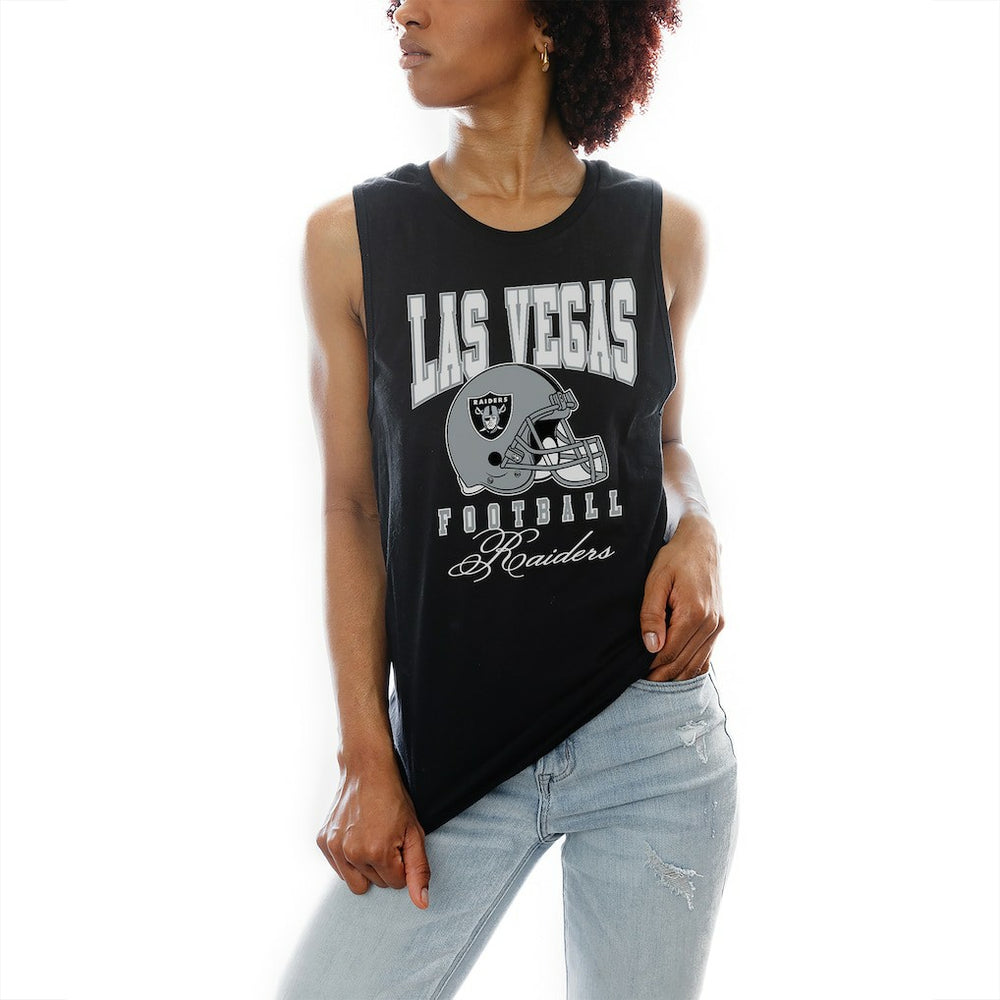 Las Vegas Raiders Gameday Couture Women's Preseason Opener Racerback Tank Top | NFL Outlet
