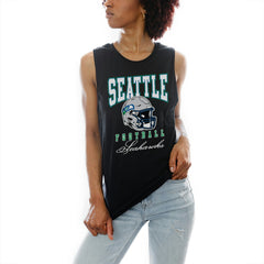 Seattle Seahawks Gameday Couture Women's Preseason Opener Racerback Tank Top | NFL New