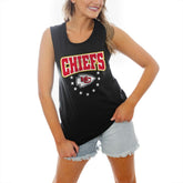 Kansas City Chiefs Gameday Couture Women's Baby You're A Star Racerback Scoop Neck Tapered Tank Top | NFL New