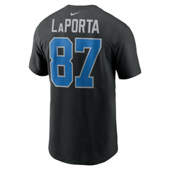Detroit Lions Sam LaPorta Name & Number T-Shirt | NFL New