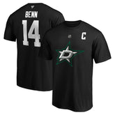 Jamie Benn Dallas Stars Fanatics Authentic Stack Name & Number T-Shirt - NHL T-shirts