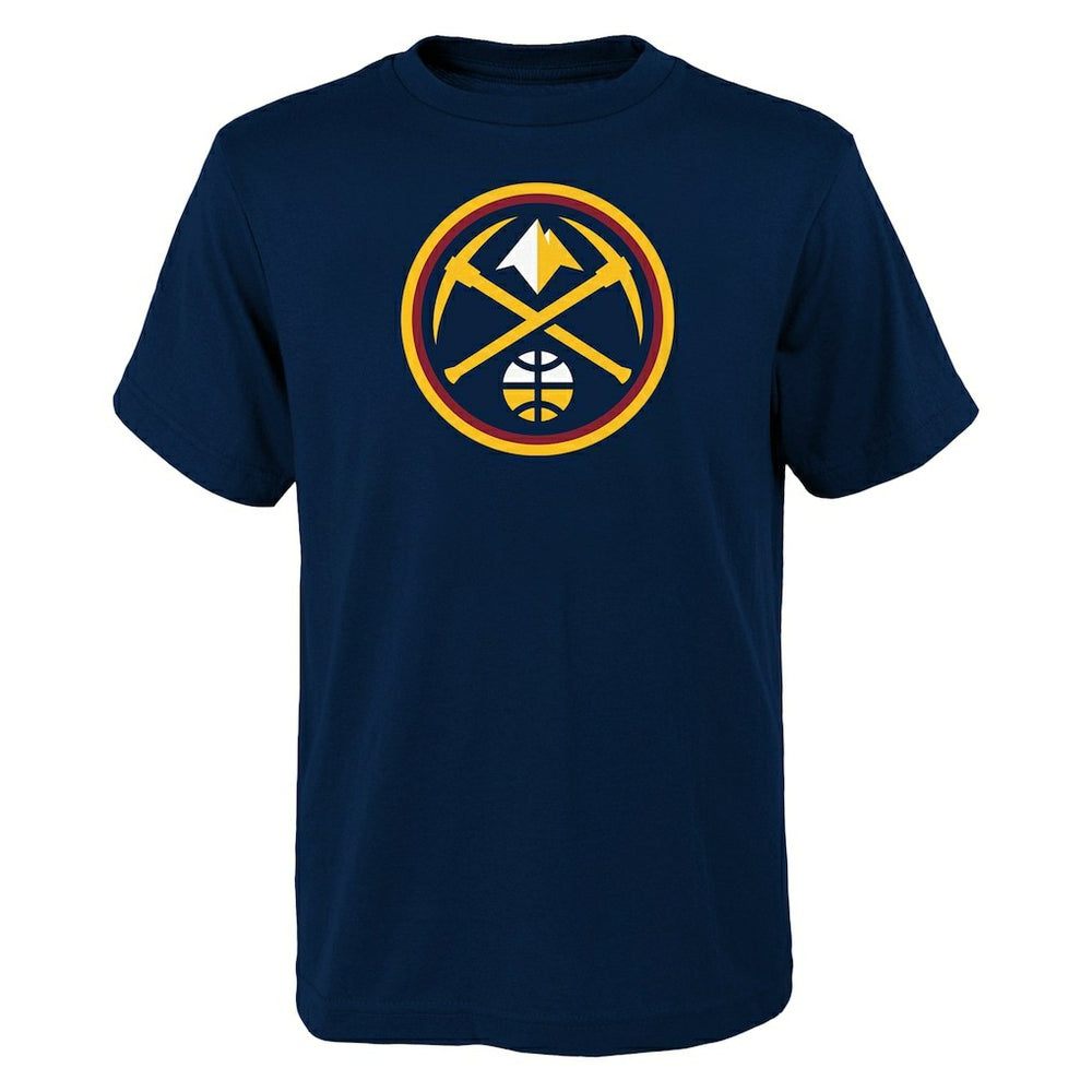 Navy Denver Nuggets Youth Primary Logo T-Shirt sale | NBA