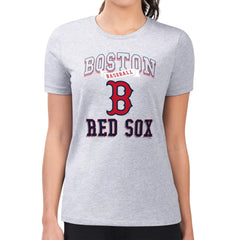 Boston Red Sox G-III 4Her by Carl Banks Women's Super-Slim Fit Lightweight Team Logo Graphic T-Shirt - MLB T-shirts