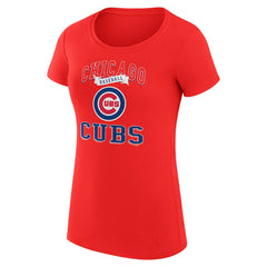 Chicago Cubs G-III 4Her by Carl Banks Women's Super-Slim Fit Lightweight Team Logo Graphic T-Shirt - MLB T-shirts