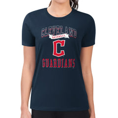 Cleveland Guardians G-III 4Her by Carl Banks Women's Super-Slim Fit Lightweight Team Logo Graphic T-Shirt - MLB T-shirts