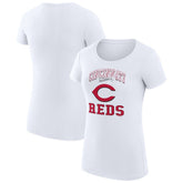Cincinnati Reds G-III 4Her by Carl Banks Women's Super-Slim Fit Lightweight Team Logo Graphic T-Shirt - MLB T-shirts