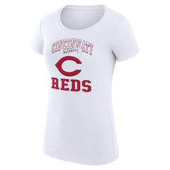 Cincinnati Reds G-III 4Her by Carl Banks Women's Super-Slim Fit Lightweight Team Logo Graphic T-Shirt - MLB T-shirts
