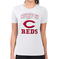 Cincinnati Reds G-III 4Her by Carl Banks Women's Super-Slim Fit Lightweight Team Logo Graphic T-Shirt - MLB T-shirts