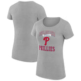 Philadelphia Phillies G-III 4Her by Carl Banks Women's Super-Slim Fit Lightweight Team Logo Graphic T-Shirt - MLB T-shirts