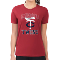 Minnesota Twins G-III 4Her by Carl Banks Women's Super-Slim Fit Lightweight Team Logo Graphic T-Shirt - MLB T-shirts