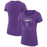 Colorado Rockies G-III 4Her by Carl Banks Women's Super-Slim Fit Lightweight Team Logo Graphic T-Shirt - MLB T-shirts