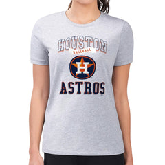 Houston Astros G-III 4Her by Carl Banks Women's Super-Slim Fit Lightweight Team Logo Graphic T-Shirt - MLB T-shirts