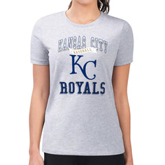Kansas City Royals G-III 4Her by Carl Banks Women's Super-Slim Fit Lightweight Team Logo Graphic T-Shirt - MLB T-shirts