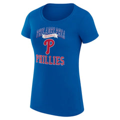 Philadelphia Phillies G-III 4Her by Carl Banks Women's Super-Slim Fit Lightweight Team Logo Graphic T-Shirt - MLB T-shirts