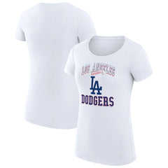 Los Angeles Dodgers G-III 4Her by Carl Banks Women's Super-Slim Fit Lightweight Team Logo Graphic T-Shirt - MLB T-shirts