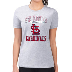 St. Louis Cardinals G-III 4Her by Carl Banks Women's Super-Slim Fit Lightweight Team Logo Graphic T-Shirt - MLB T-shirts