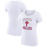Philadelphia Phillies G-III 4Her by Carl Banks Women's Super-Slim Fit Lightweight Team Logo Graphic T-Shirt - MLB T-shirts